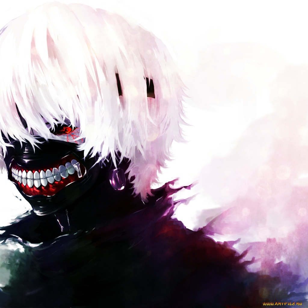 Обои Аниме Tokyo Ghoul, обои для рабочего стола, фотографии аниме, tokyo  ghoul, канеки, кен, art, kaneki, ken, токийский, гуль, anime, белые,  волосы, красный, глаз, маска, tokyo, ghoul Обои для рабочего стола, скачать